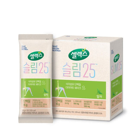 [Selex] Slim25 Diet Shake #Matcha Flavor 10packs-Holiholic