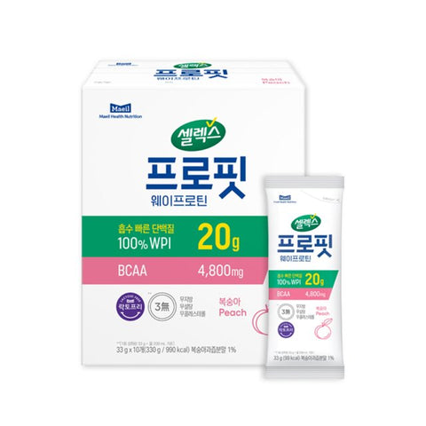 [Selex] Sports Whey Protein Powder Stick Choco 10 Sticks-Holiholic