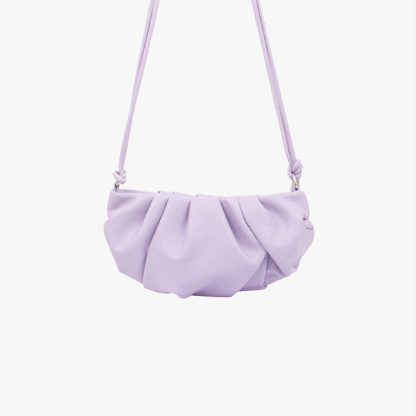 Shirring Half Moon Cross Bag-holiholic.com