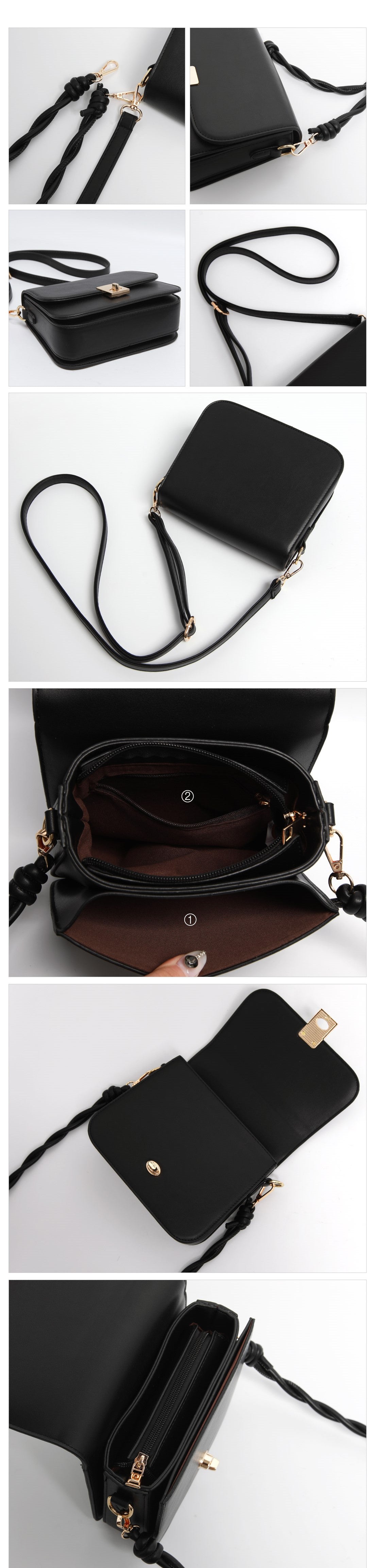 Solid Bag with Twist Strap- Holiholic