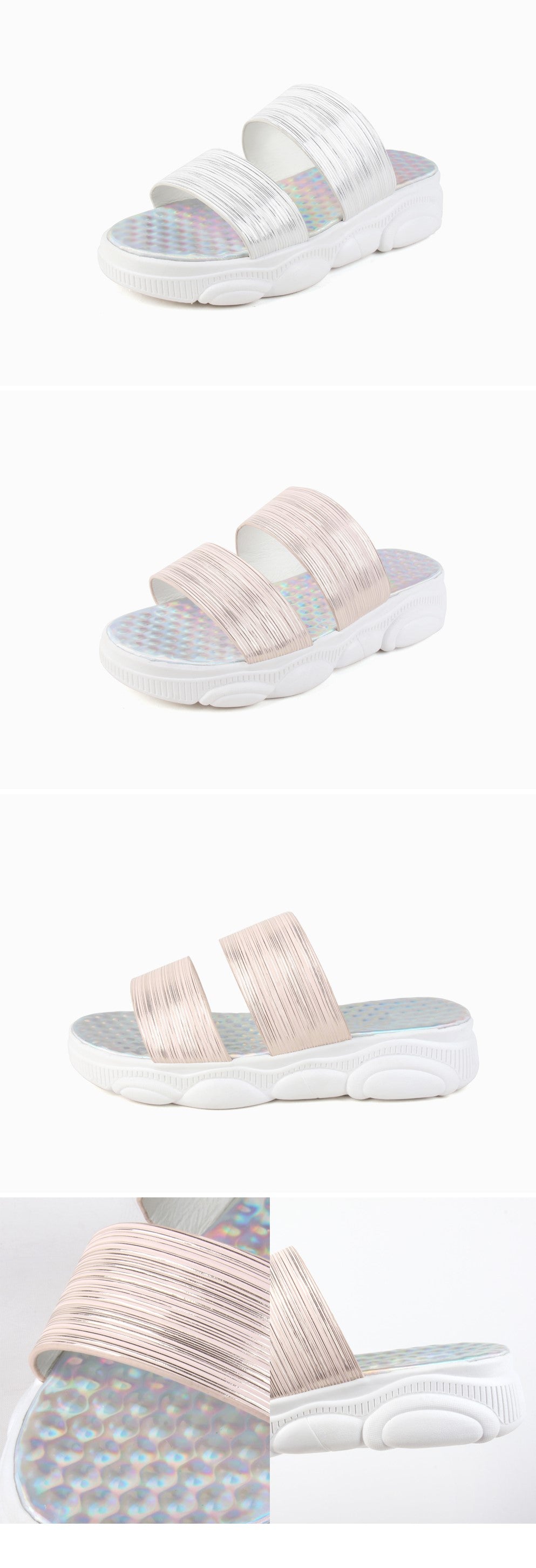 Summer Platform Comfort Slippers-holiholic.com