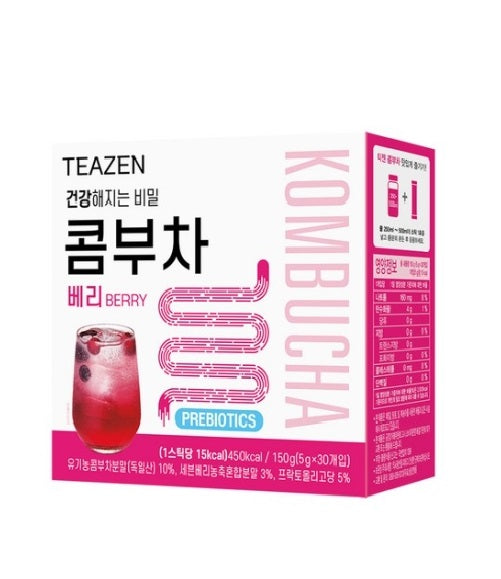 [TEAZEN] Kombucha Berry Flavor 30sticks -Holiholic