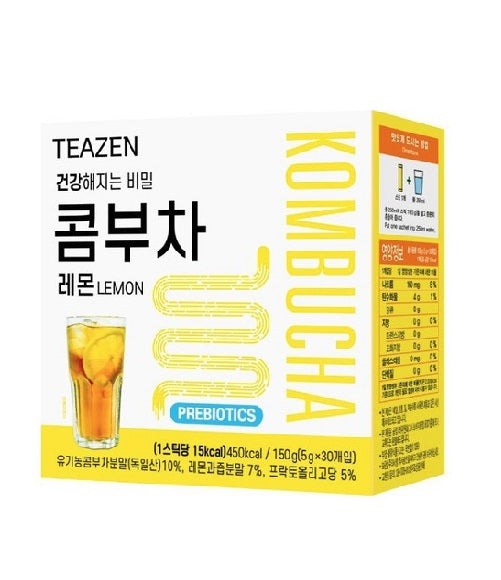 [TEAZEN] Kombucha Lemon Flavor 30sticks-Holiholic