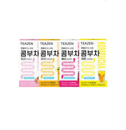 [TEAZEN] Kombucha Lemon, Peach, Yuja, Berry Set - Holiholic