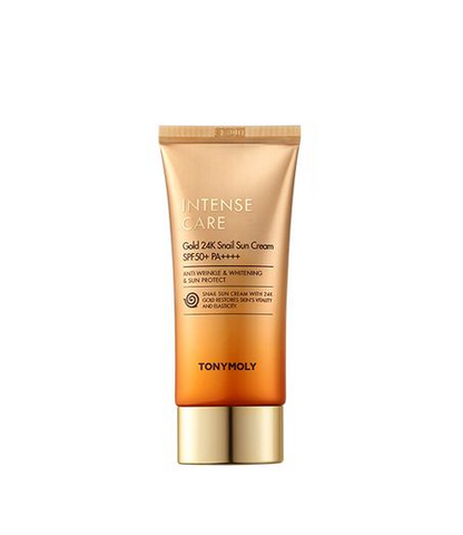 [TONYMOLY] Intense Care Gold 24K Snail Sun Cream SPF50+ PA++++ -Holiholic