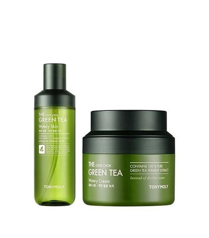 [TONYMOLY] The Chok Chok Green Tea Watery Skincare Set -Holiholic
