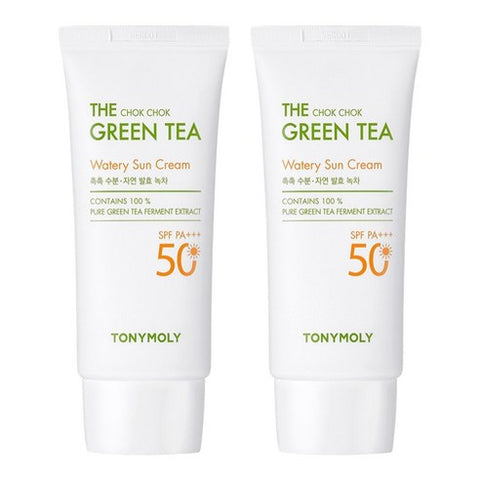 [TONYMOLY] 1+1 The Chok Chok Green Tea Watery Sun Cream SPF50-Holiholic