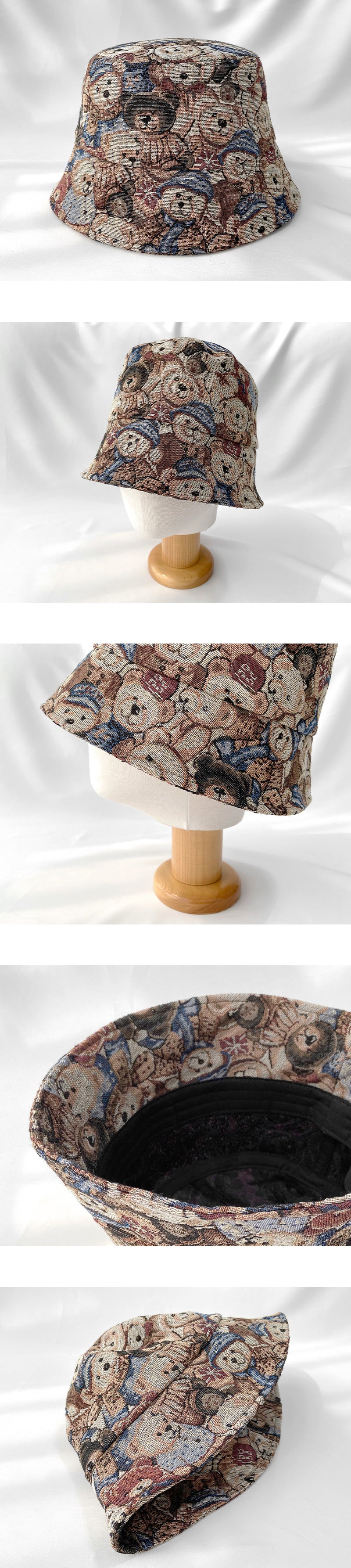 Teddy Bear Bucket Hat-Holiholic