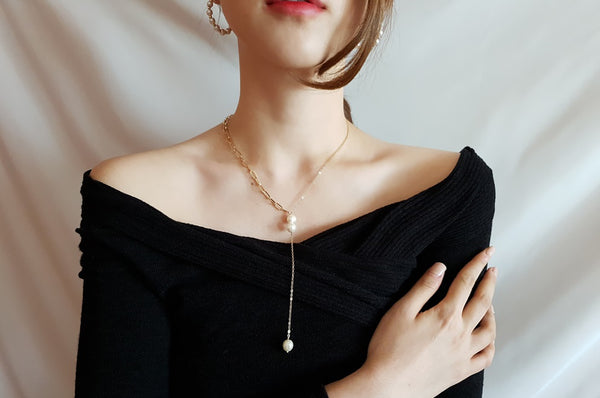 Unique Y Drop Necklace-holiholic.com