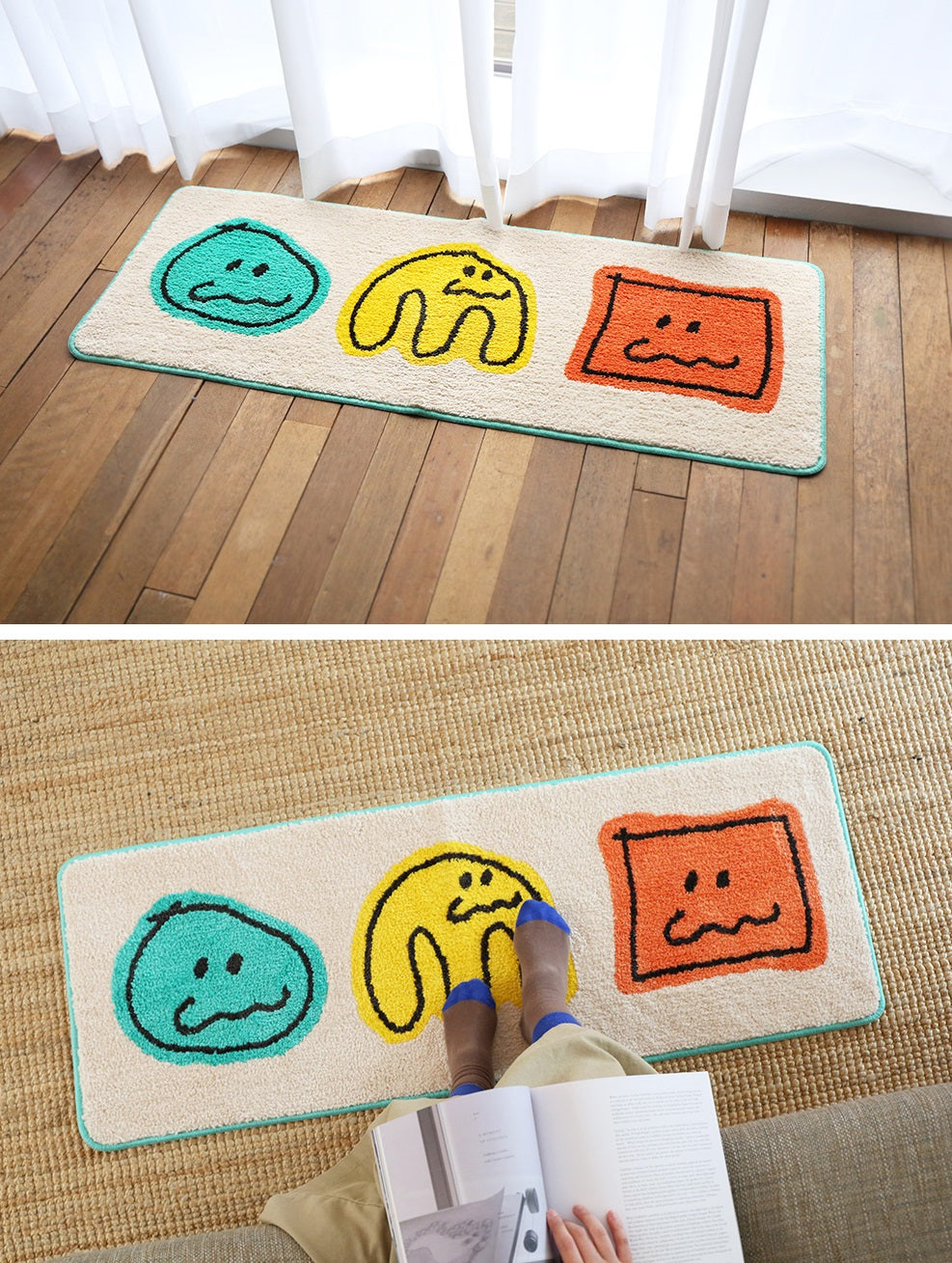 [ROMANE] Ugly Monster Runner Rug-holiholic.com