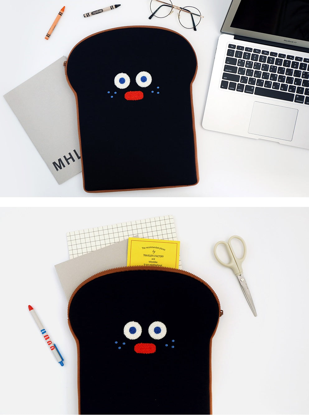 [ROMANE] Toast Brother Laptop Pouch-holiholic.com