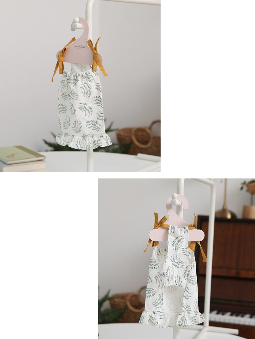 [Handmade] Olive Cotton Linen Dress-holiholic.com
