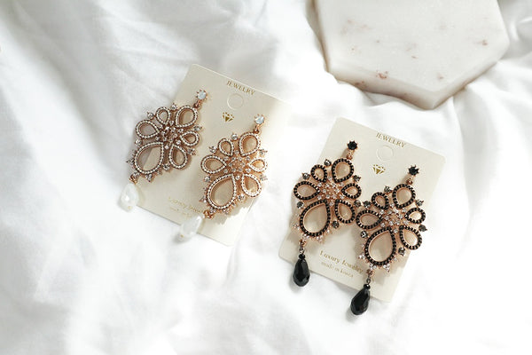 Victorian Drop Earrings-holiholic.com