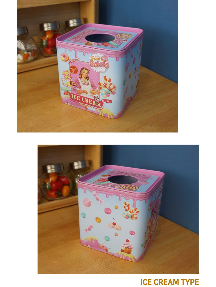 Vintage Tissue Square Box – 3 types