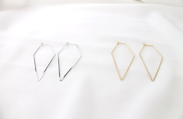 Rhombic Drop Earrings-holiholic.com