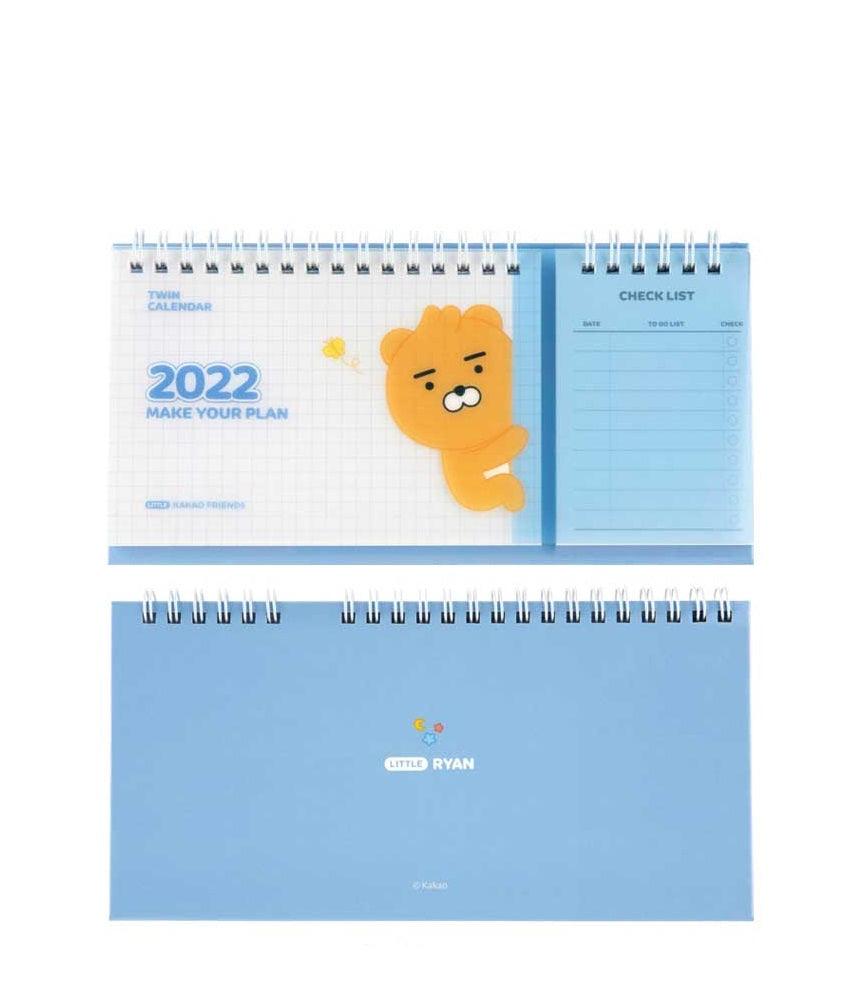 [Kakao Friends, Little Friends] 2022 Twin Desktop Calendar HOLIHOLIC