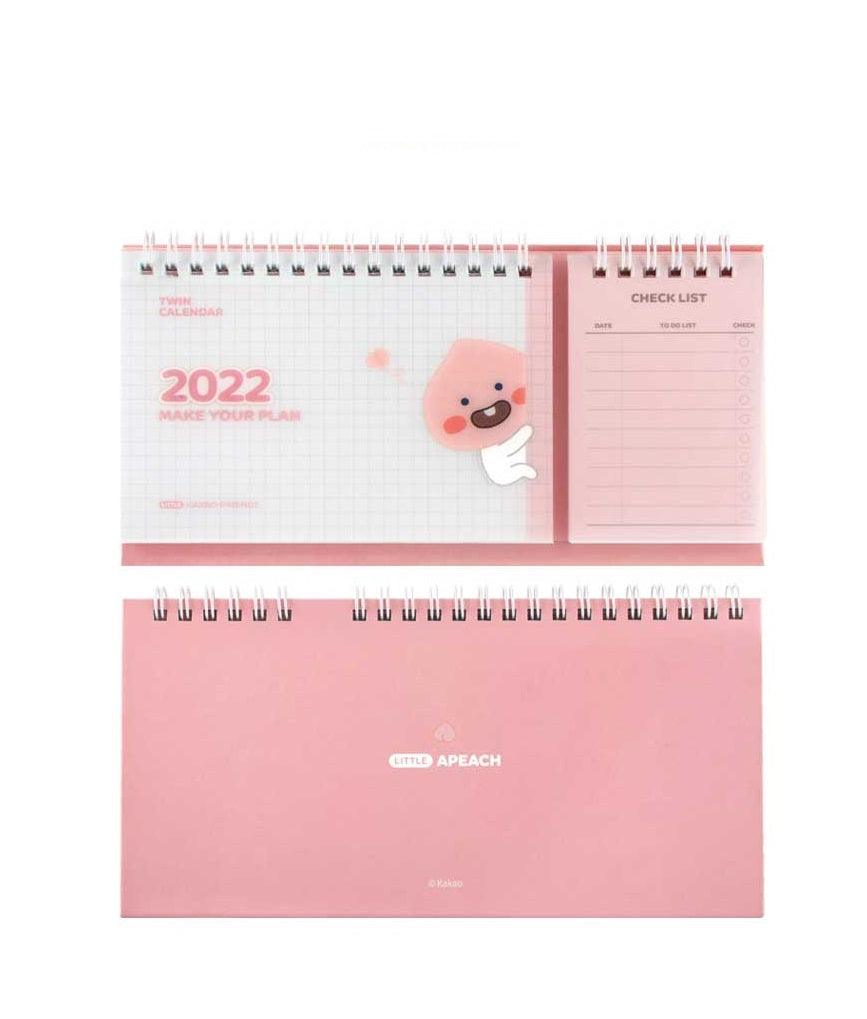 [Kakao Friends, Little Friends] 2022 Twin Desktop Calendar HOLIHOLIC