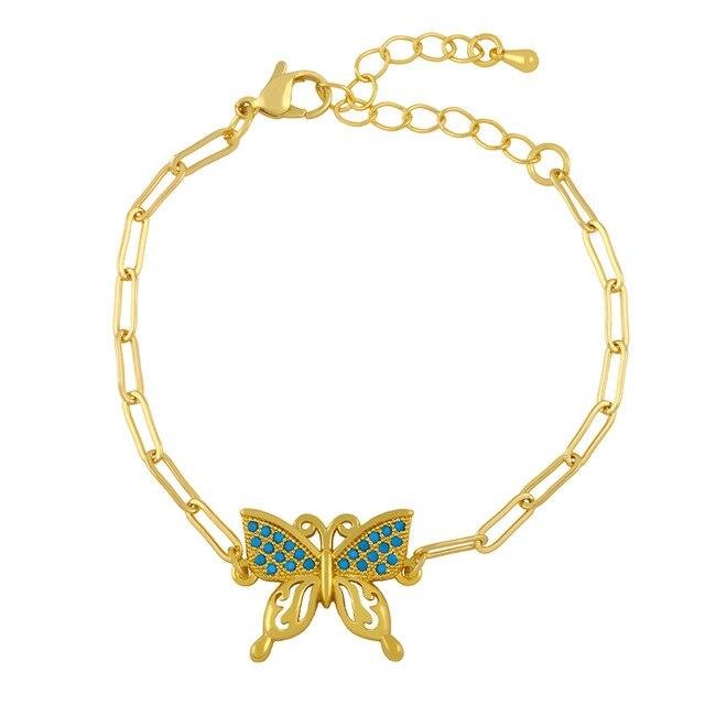 Butterfly Gold Chain Bracelets – Theglamsutra