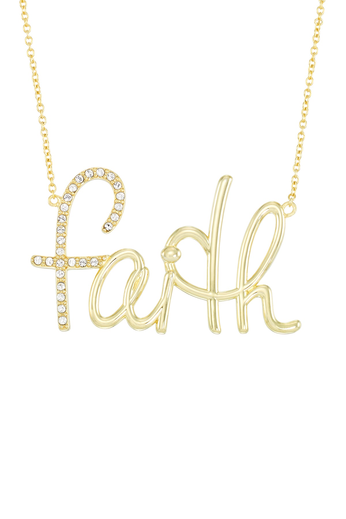 faith nameplate necklace