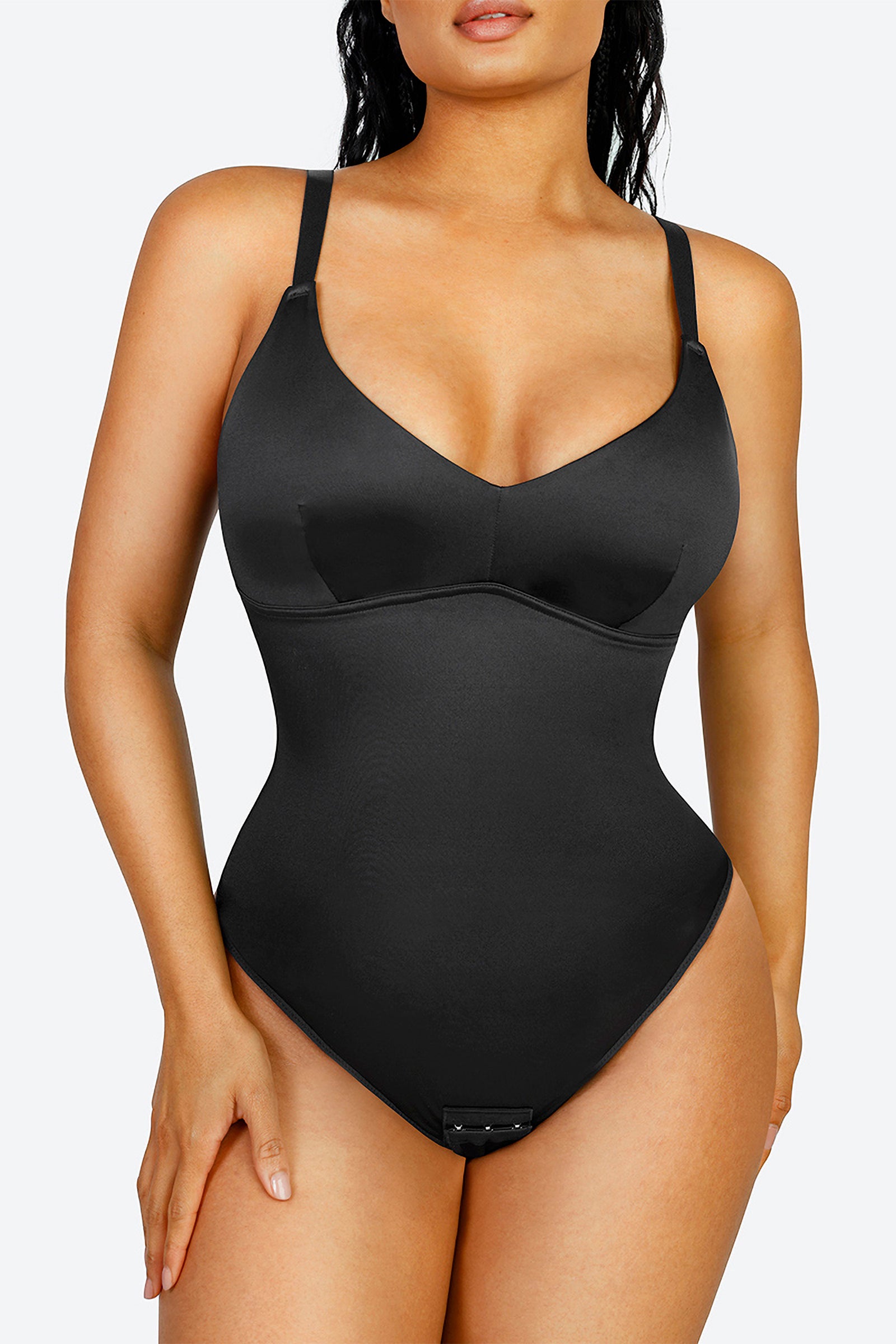 COLORIVE Ion Sculpting Bodysuit with Snaps, Shapewear Bodysuit for Women  Tummy Control, Seamless Shaping Tops (Black,Large) : : Fashion