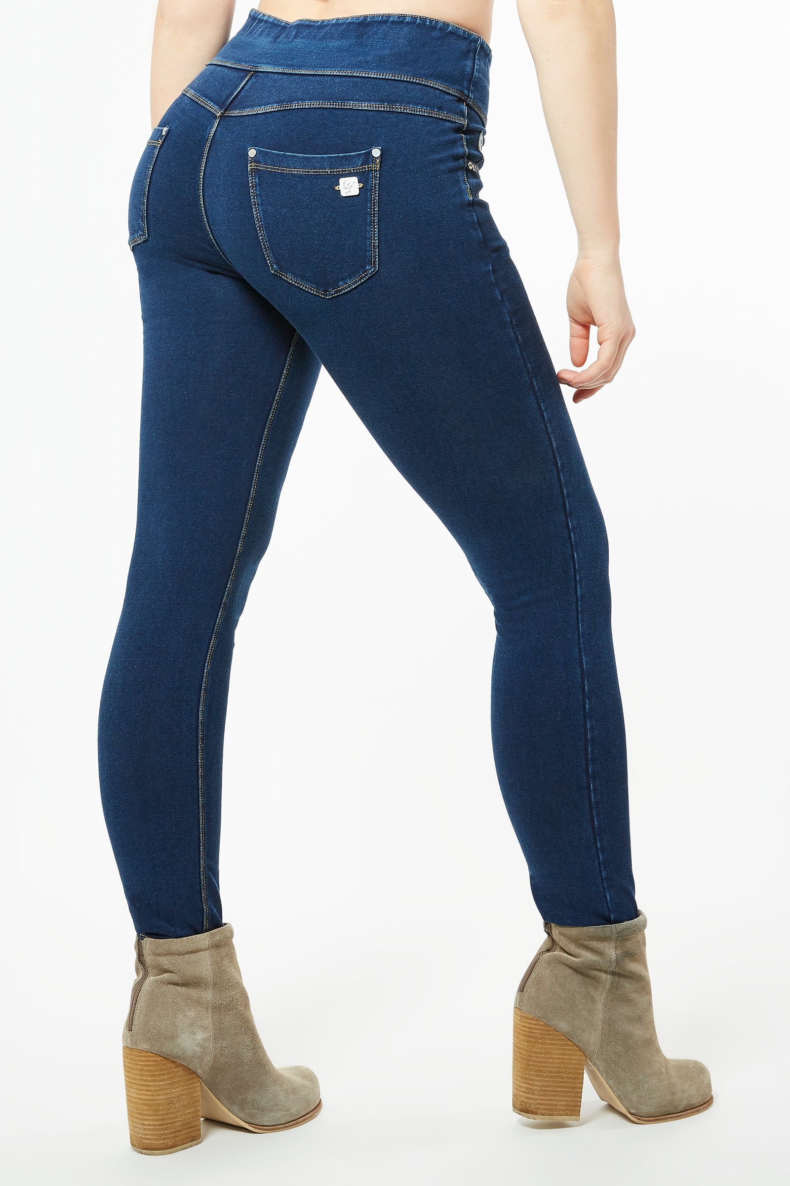 N.O.W.® YOGA Denim - High Rise Full Length Fold Over Waistband