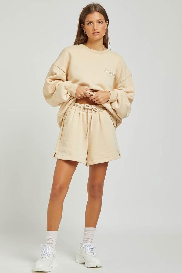 Celeste Knit Pant Set - Knitted Long Sleeve Top + Pants - Sand - LIVIFY