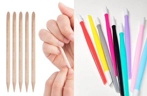 wooden or rubber cuticle pushers