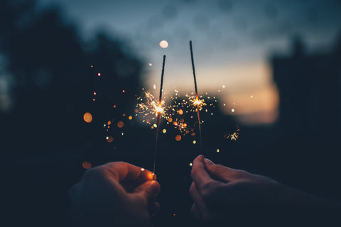 celebrate sparklers