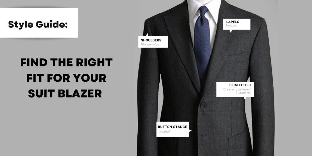 find the right fit for your suit blazer
