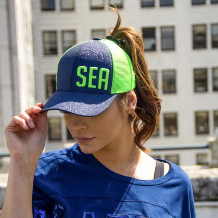 SEA Ponytail Glitter Hat Women's 