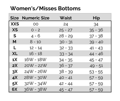 women pants size