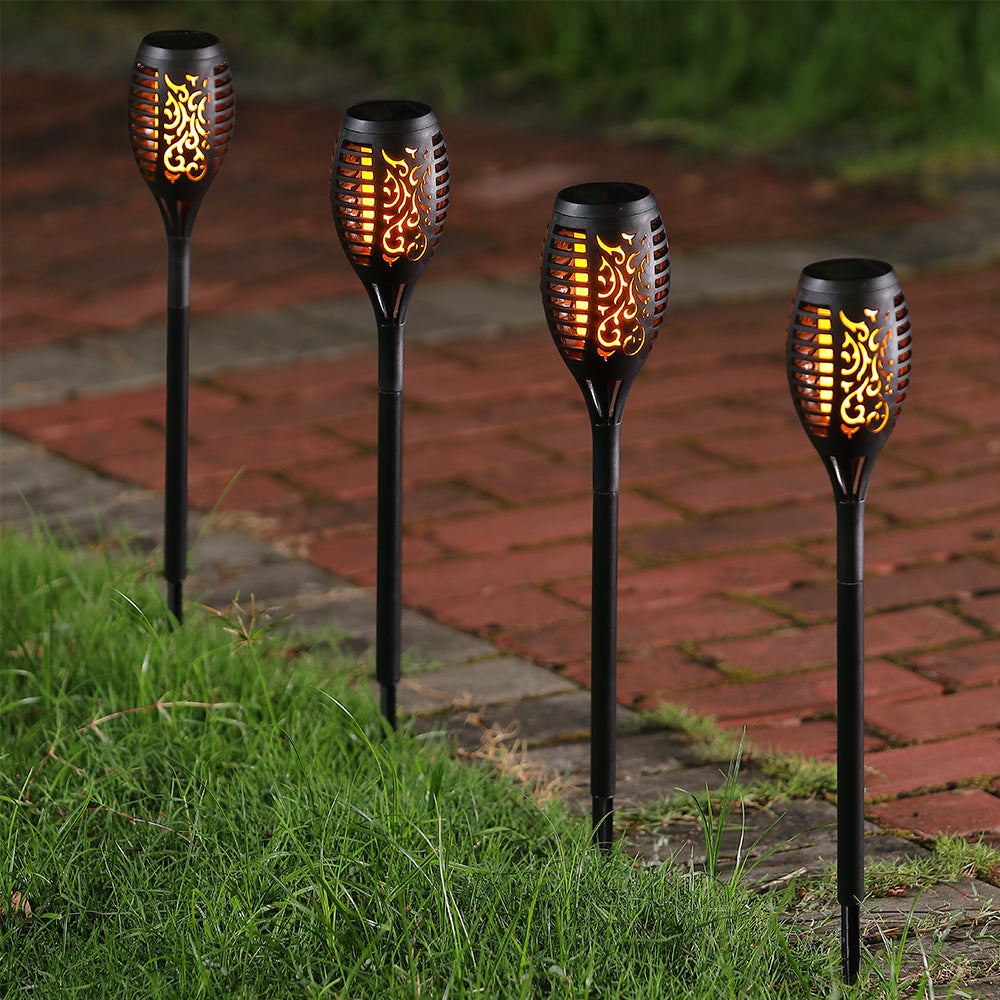 Solar Powered Outdoor Torch Flame Light 2pcs – Mr Universal Lighting