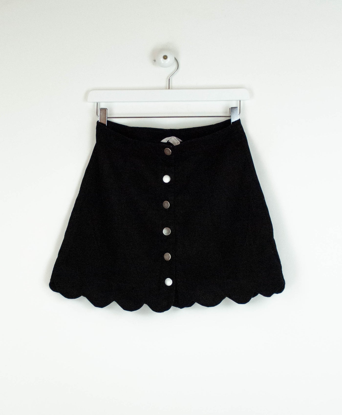 Falda de pana negra de mano – it.closet