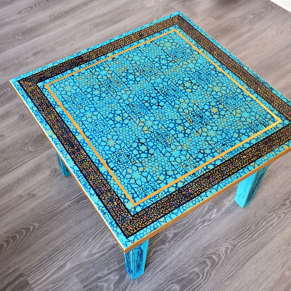 Sohvapöytä Turquoise Mosaics – Cosho & Co.