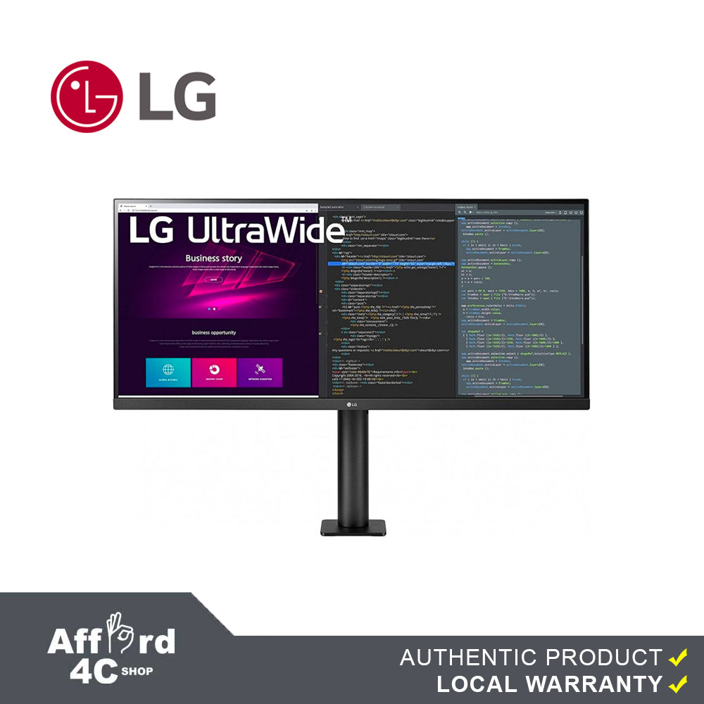 LG 34WN780 UltraWide Monitor / 34 inch / 3440 x 1440 inch / AMD FreeSync / Dynamic Action Sync / Black Stabilizer