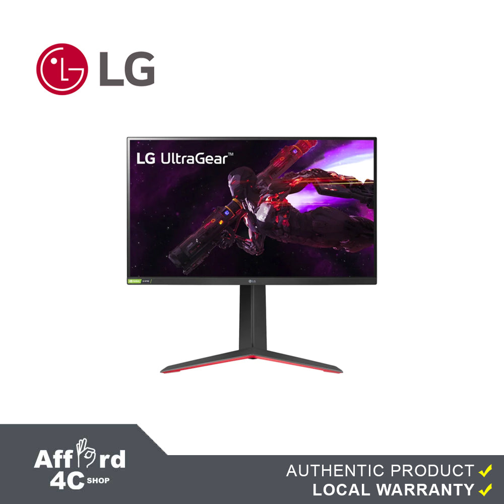 LG 27GN60R-B 27” UltraGear™ Full HD IPS 1ms (GtG) Gaming Monitor with