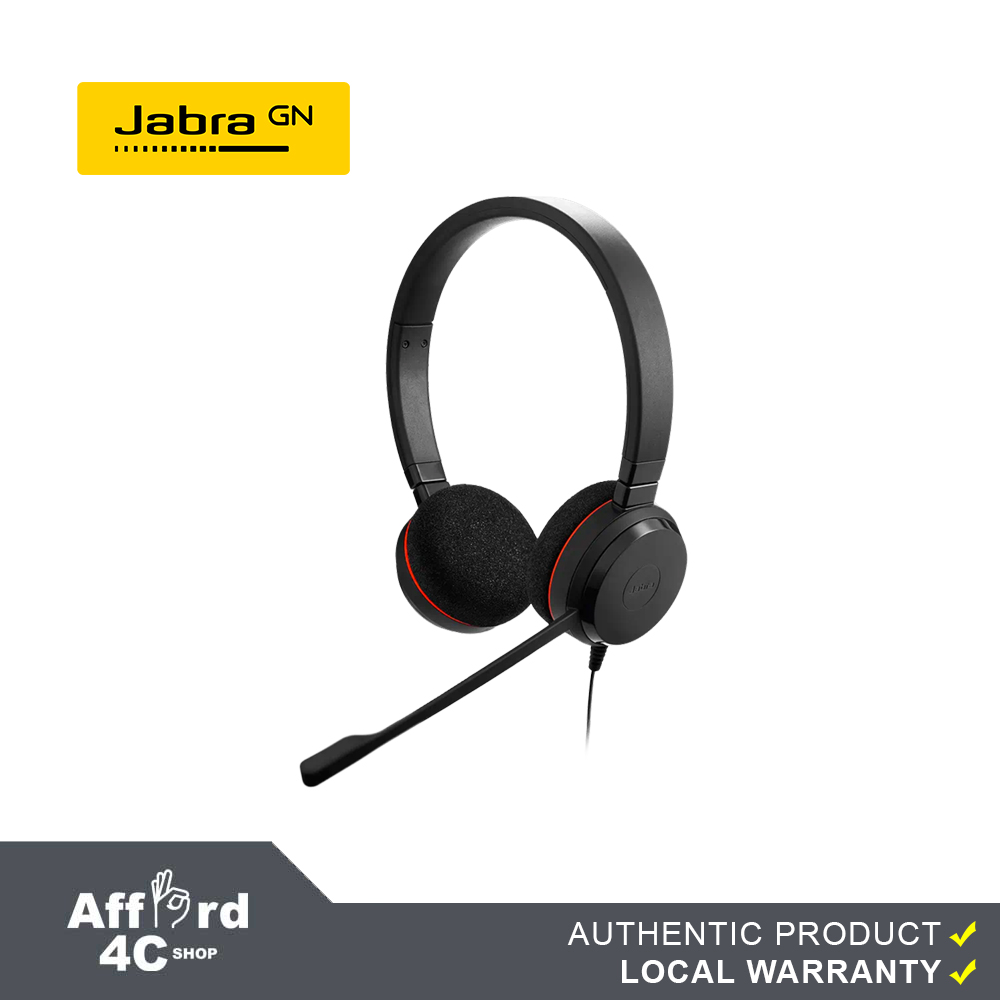 Jabra Evolve 20 Professional Corded Headset for Easy Call Management