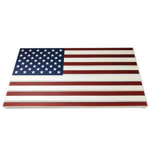 7 Rows American Flag Engraving Military Challenge Coin Display Coin Holder Stand