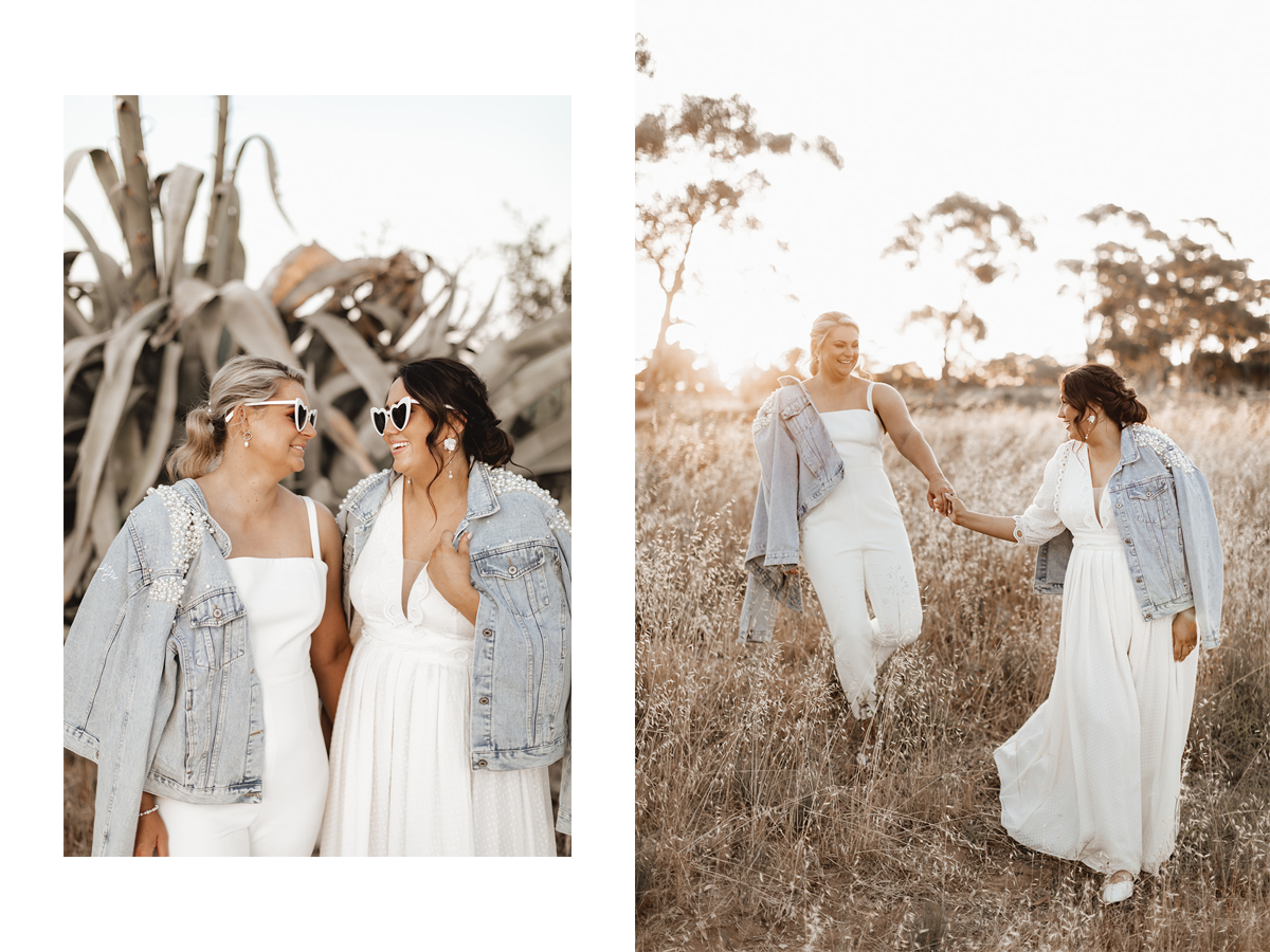 Personalised Bridal Jackets | Pearl Denim Jackets