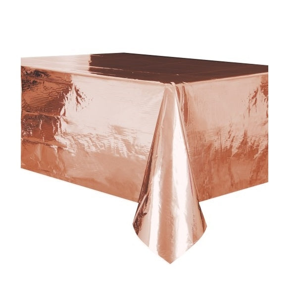 rose gold rectangle table cloth