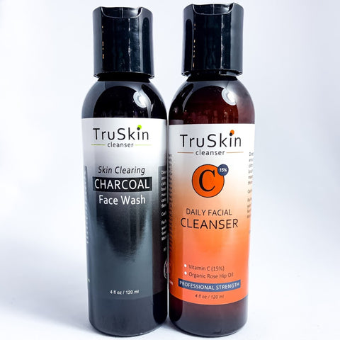 TruSkin Charcoal and Vitamin C Cleansers