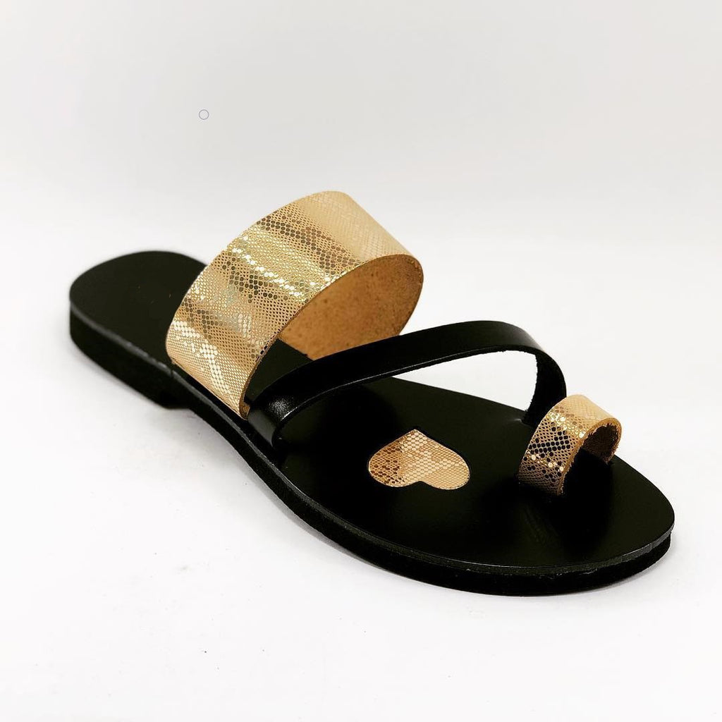 Nata Classic Slide All Leather Ancient Greek Sandal