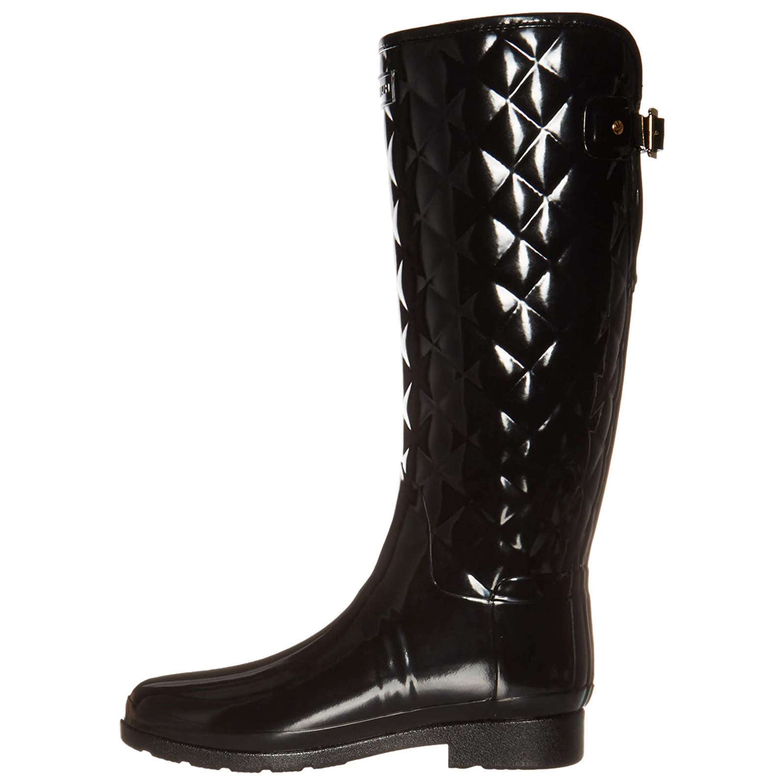 Hunter Refined Adjustable Tall Gloss Rubber Womens Boots