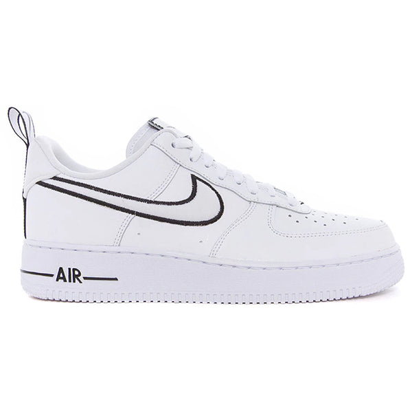 Nike Air Force 1 Leather Unisex Trainers#color_white white black