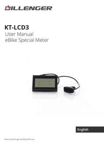 Dillenger KT3 LCD User Manual