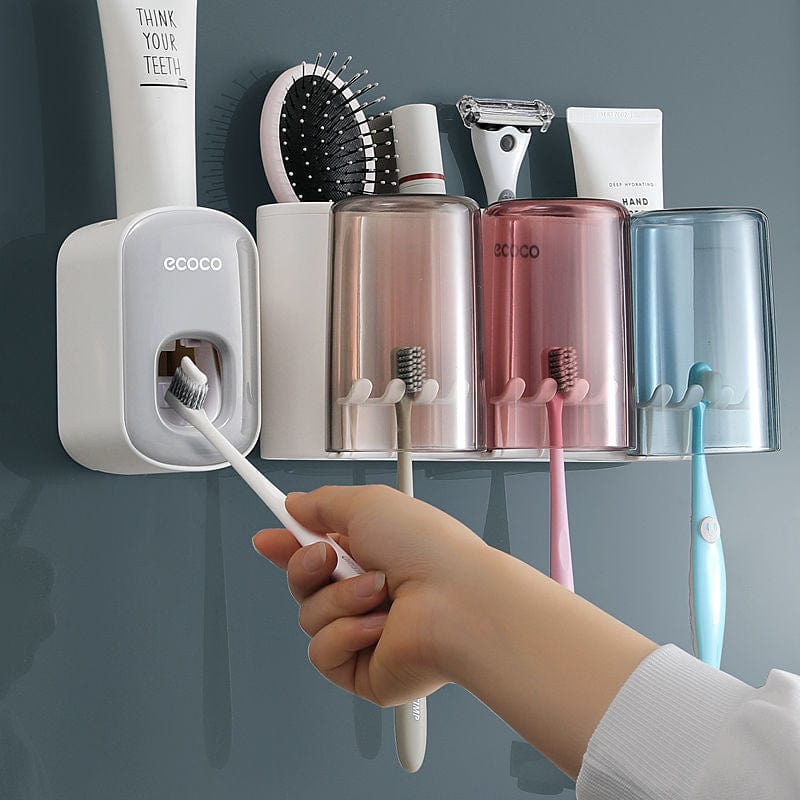 Toothbrush Rack Automatic Toothpaste Squeezing Device