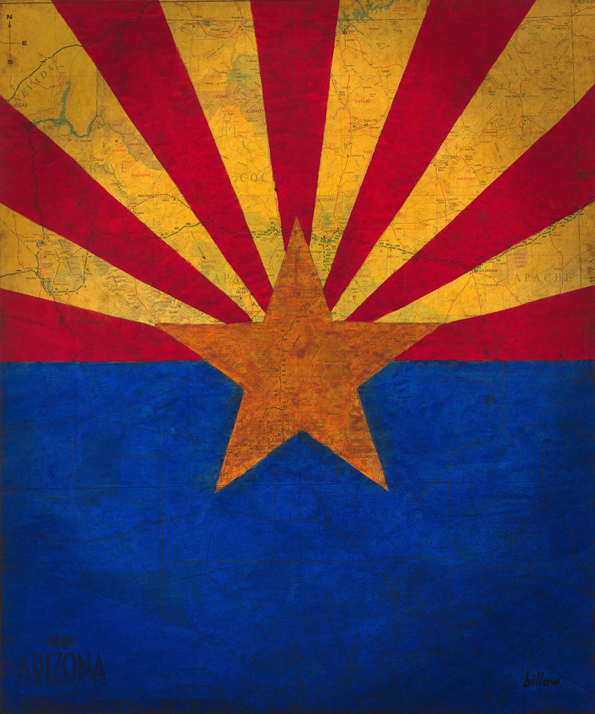 Arizona Flag map (photo print) – Brian Billow & Michele Scrivner
