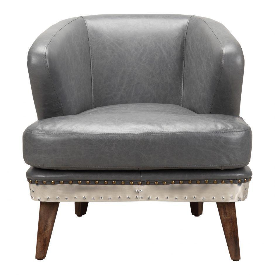 Jazzy Club Chair Antique Grey - Rustic Home Decor