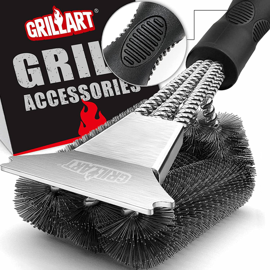 Red Automatic Grill Brush, Kitchen Gadgets for BBQ Grill, Durable Robo –  Academy of Q