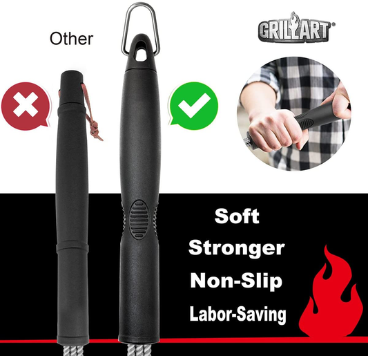 NEW ARRIVAL. GRILLART Grill Brush Bristle Free Steam Cleaning Brush.  [Rescue-Upgraded] Unique Seamless-Fitting Scraper Tools for Cast